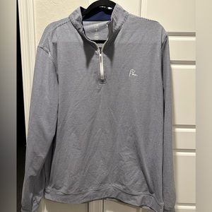 Rhoback Q Zip Navy Striped L